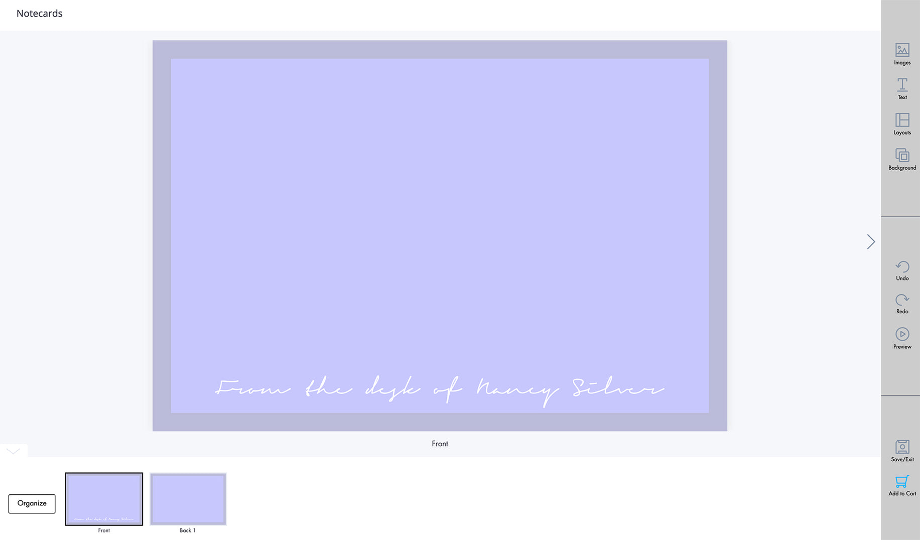 Create your own custom notecard design directly in our Design Online tool. Simple drag and drop, image upload and character editing means anyone can create sophisticated books. No need to download any software. Check out our <a href="/pages/design-online">helpful tutorials</a>.