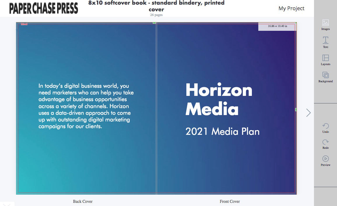Create your own custom softcover book design directly in our Design Online tool. Simple drag and drop, image upload and character editing means anyone can create sophisticated books. No need to download any software. Check out our <a href="/pages/design-online">helpful tutorials</a>.