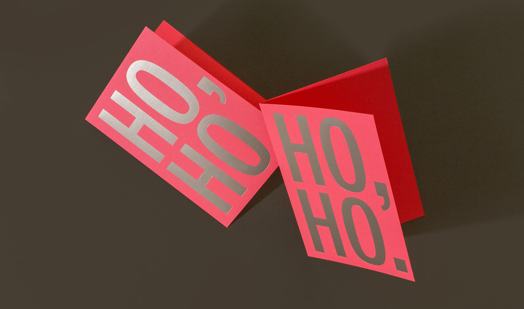 Keep it simple with our take on Santa’s signature. Featuring matte silver foil on coral Mohawk paper.